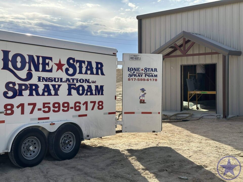 Lone Star Insulation Service Truck in Fort Worth TX